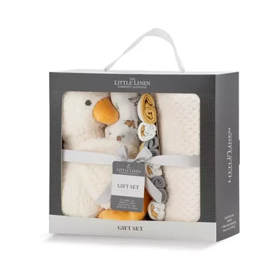 LLGSMP6440_LittleLinen_BoxedGiftSet_FuzzyDuck_SidePack_720x.webp